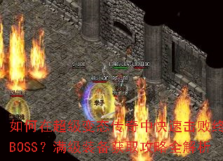 ����ڳ�����̬�����п��ٻ����ռ�BOSS������װ����ȡ����ȫ����