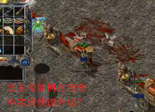 法主号如何在传奇中实现快速升级? 法主号如何在传奇中实现快速升级?
