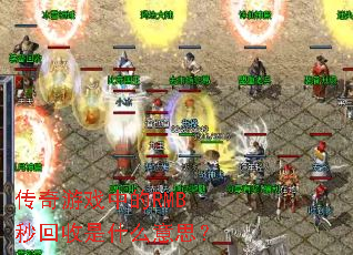 ������Ϸ�е�RMB�������ʲô��˼��